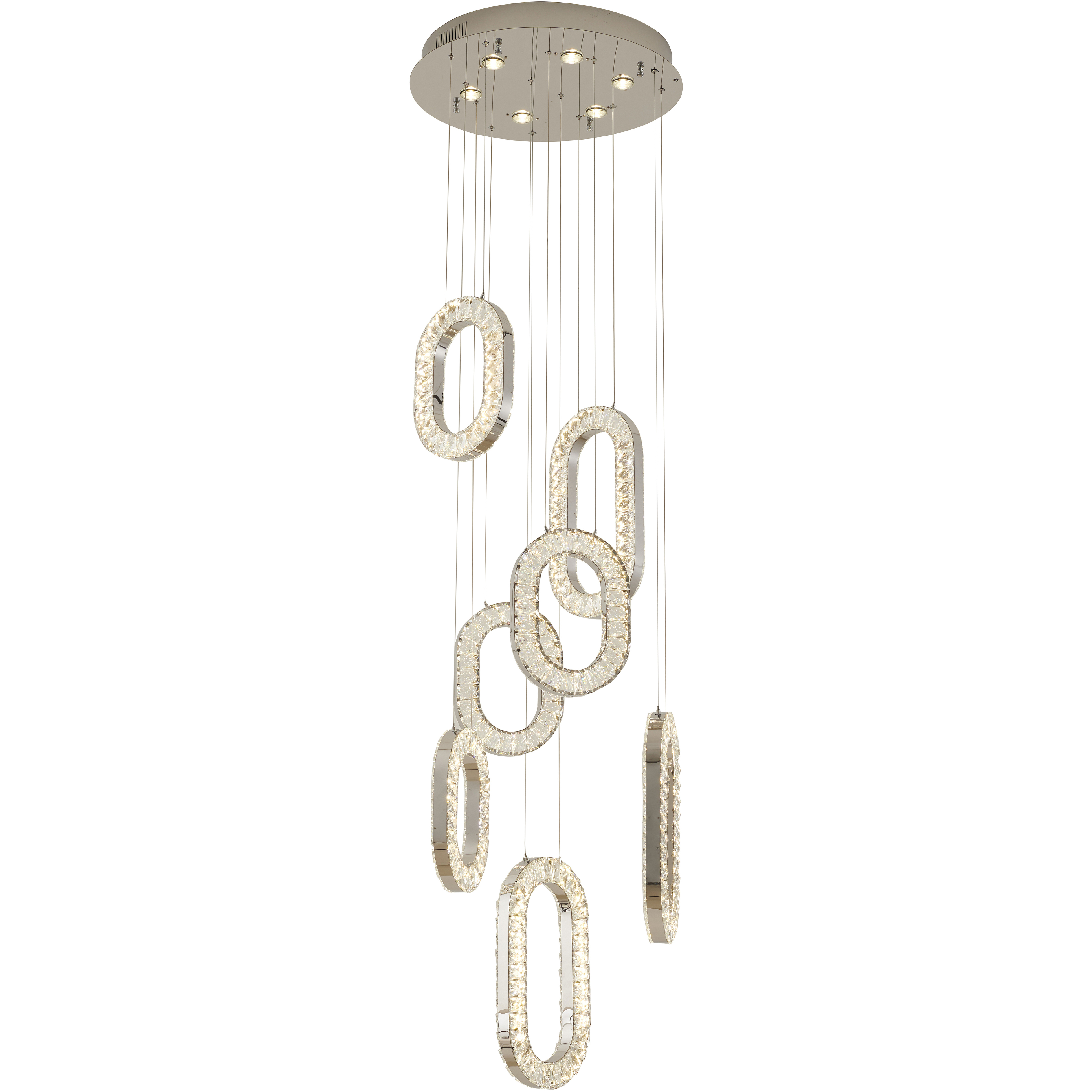 Canada LED 24 inch Chrome Chandelier Ceiling Light